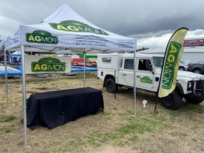 AGMON site set up at AgQuip field days Gunnedah NSW